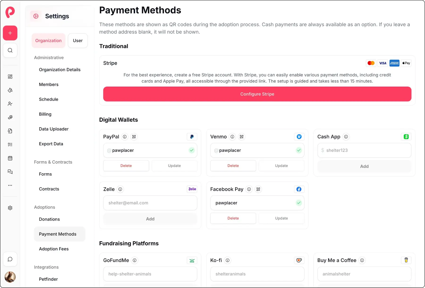 Accept whatever payment methods you want